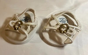 Build A Bear (BaB) Schuhe - weiße Vinyl-Sandalen - Bild 1 von 1