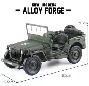 KDW 1:18 Scale Diecast Car Model Toy Tactical Military Vehicle Replica Toy Model - Picture 1 of 10