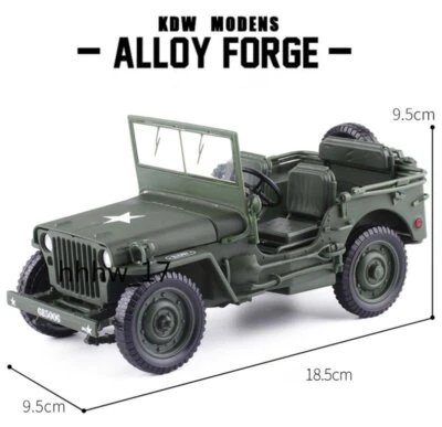 KDW 1:18 Scale Diecast Car Model Toy Tactical Military Vehicle Replica Toy Model - Image 1 of 4