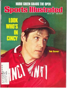 June 27, 1977 Tom Seaver Cincinnati Reds Sports Illustrated - Picture 1 of 1