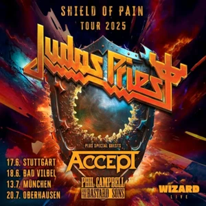 Judas Priest - Shield Of Pain - 2 Tourkarten- 20.07.2025-Oberhausen - Bild 1 von 1