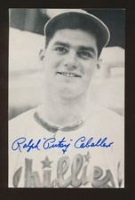 PUTSY CABALLERO (1944-52 Phillies) -Real Photo Postcard RPPC *AUTOGRAPHED*d.2016