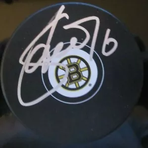 MARCO STURM SIGNED BOSTON BRUINS HOCKEY PUCK w/ COA - Picture 1 of 1
