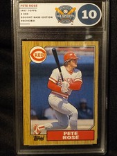 1987 Topps Tiffany (1*) Pete Rose  (Stat Line Error) 73'/74' Graded Mint 10 🤯🤩