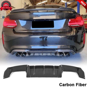 For 2016-2021 BMW 2 Series F87 M2 CARBON FIBER Rear Lip Bumper Diffuser Spoiler - Picture 1 of 12