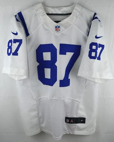 Nike On Field Reggie Wayne #87 NFL Indianapolis Colts White Jersey Men's Size 44 Cover