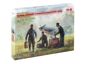 Deutsche Luftwaffe Bodenpersonal Plastik Modellbausatz ICM 32109 1/32 - Bild 1 von 12