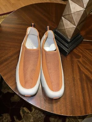 Cole Haan Hombre Country NikeAir Cojín Naranja Marrón Sin Cordones Gamuza/Malla Talla 10M Foto 1 de 4