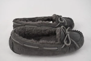 UGG Slippers Womens Size 5 Bella II Moccasin Gray Suede Round Toe Slip On - Picture 1 of 8