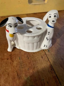 Vintage Dalmation Dog Toothbrush Holder - Picture 1 of 1