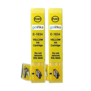 2 Yellow Ink Cartridges non-OEM to replace T1634 (16XL) Compatible - Picture 1 of 2