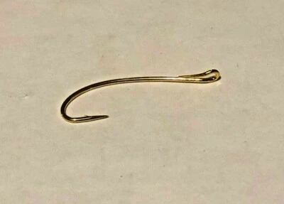 Ganchos para mosca individuales Partridge Patriot CS16U/1G salmón ojo arriba, dorado, atado de moscas Foto 1 de 2