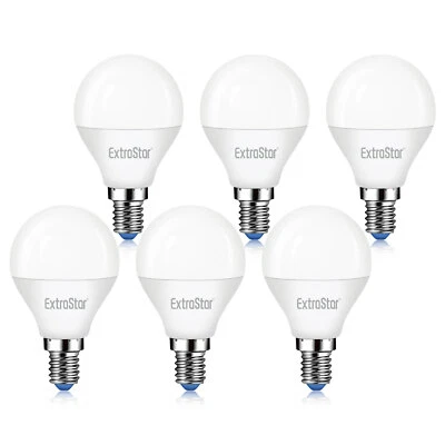 BELNS MELNS Pack of 6 ,E14 SES LED Golf Round Light Bulb 5W 6W 7W Cold White / Warm White