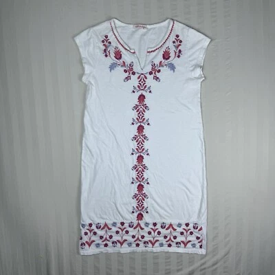 Платье женское Fresh Produce XS с вышивкой Kayda Luna белое хлопковое с цветочным рисунком прибрежное - Изображение 1 из 4