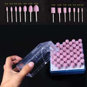 100 PCS Rotary Mounted Abrasive Grinding Stone Point Wheel Bits Set For Dremel - Picture 1 of 14