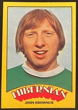 A&BC SCOTTISH FOOTBALL 1974 (GREEN) - 078 JOHN BROWNLIE - HIBERNIAN