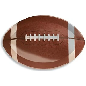 Creative Converting Football Shaped Plastic Tray, 17", Brown - - Picture 1 of 1