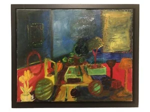 I Spy Inspires Oil Painting Primary Colors 16x20” Framed Original Painting - Picture 1 of 6