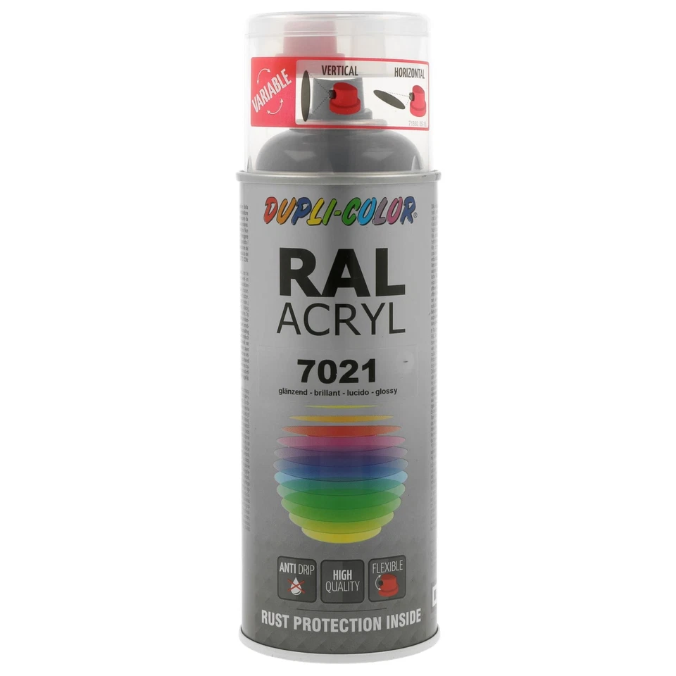 DupliColor DS Acryl-Lack RAL 7021 schwarzgrau glänzend (400ml) - Bild 1 von 1