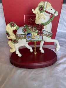 Lenox Carousel Horse Figurine w/ box Porcelain 2014 Christmas Horse - Picture 1 of 14