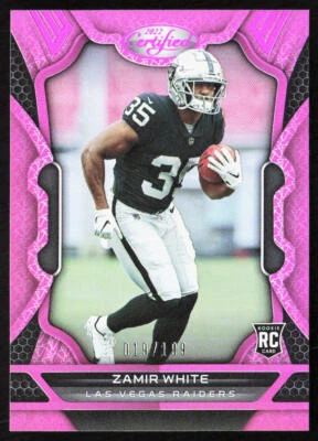 2022 Panini Certified Zamir White Mirror Pink Rookie RC /199 #142 Raiders - Image 1 of 2