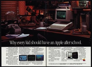 1985 APPLE IIc Personal Computer - Every Kid Should Have An Apple - VINTAGE AD - Picture 1 of 1