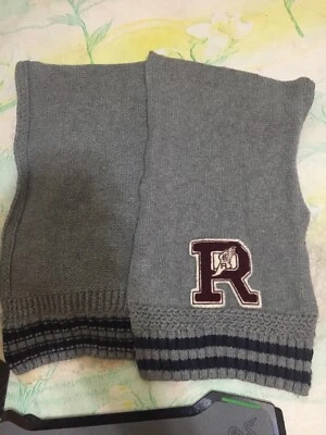 "Bufanda Polo Ralph Lauren P Wings gris lana algodón 52""" Foto 1 de 4