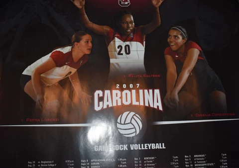 SOUTH CAROLINA GAMECOCKS 2007 WOMENS VOLLEYBALL POSTER Cover
