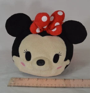 Tsum Tsum Minnie Mouse Stackable 7in tall 11in long Plush Stuffed T12 - Picture 1 of 8