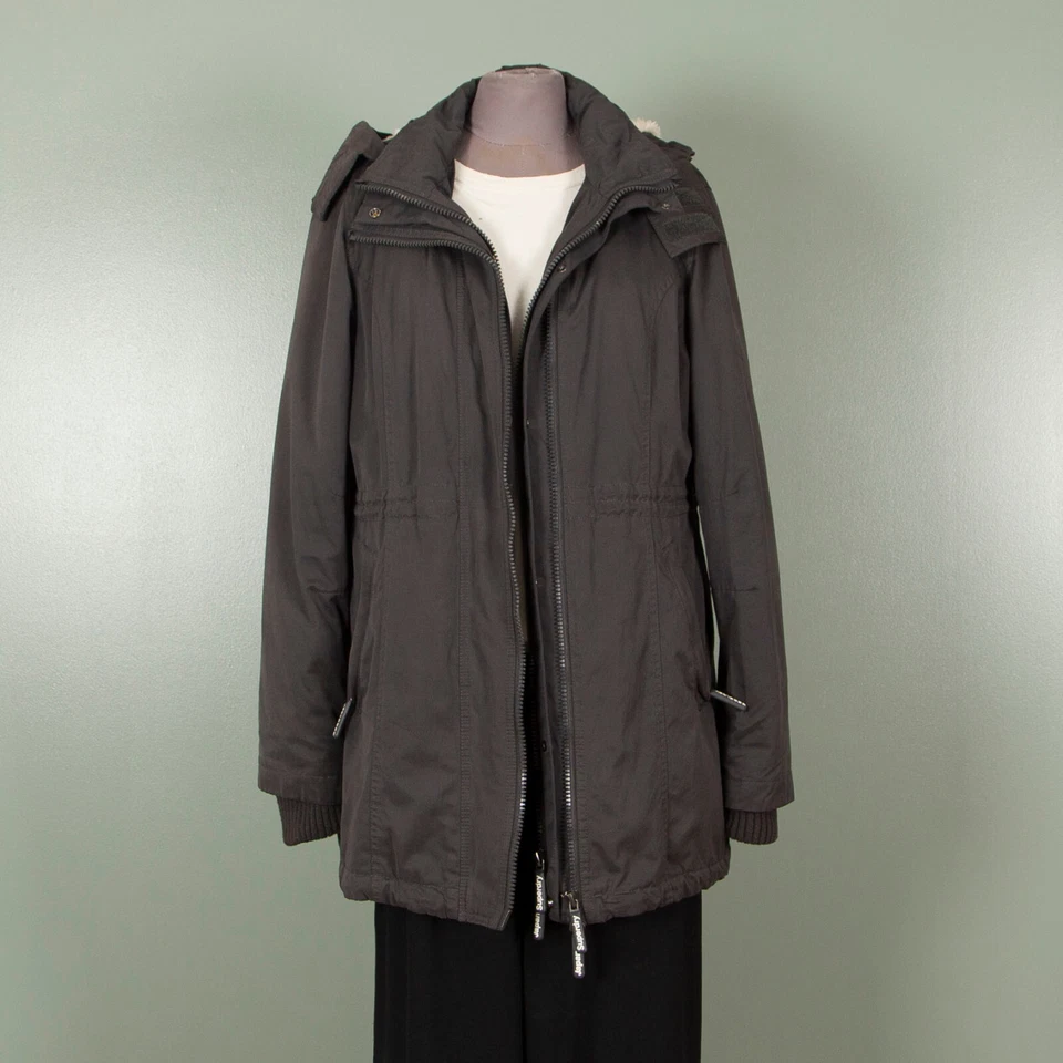 Женская зимняя куртка парка размер M с капюшоном - Изображение 1 из 4