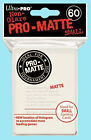 Ultra Pro 60 WHITE PRO-MATTE Small Size Deck Protector NEW Gaming Card Sleeves