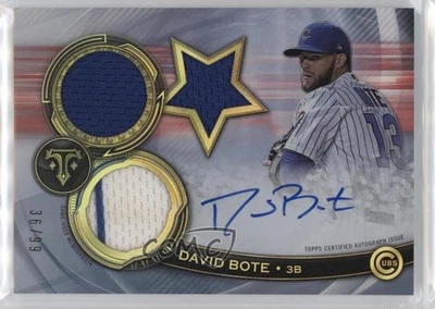 2019 Topps Triple Threads Rookies And Future Phenoms Relics /99 David Bote Auto - Image 1 of 2