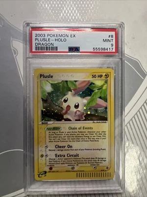 2003 Pokemon EX Dragon Plusle Holo #8 PSA 9 Mint - Image 1 of 2