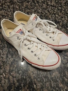 Converse Chuck Taylor All Star Low Top White Canvas Sneakers Men’s 9 Women’s 11 - Bild 1 von 7