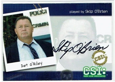 CSI Series 2 2004 Auto Autograph Card CSI-B6 Skip O'Brien as Det O'Riley - Image 1 of 3