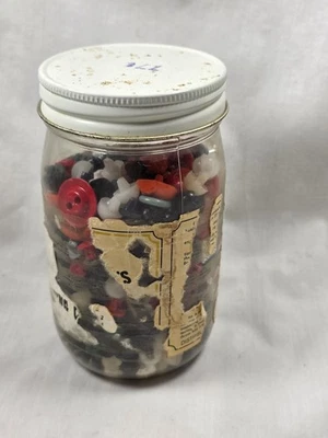 Mixed Jar Of Old Buttons - Image 1 of 4