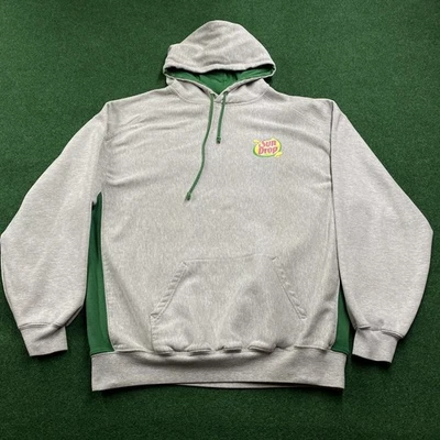 Moletom com capuz vintage Sun Drop Soda masculino 2XL cinza limão cítrico pop bebida - Imagem 1 de 4
