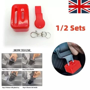 1/2 Stück Auto Gurtschloss Kinderschutz Schloss Schutz Babysitz Sicher Wiederverwendbar - Bild 1 von 19