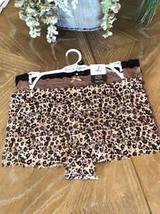 Paquete de 3 bragas cortas para niños French Affair talla 1X con ribete de encaje estampado de leopardo y lisas - Imagen 1 de 5