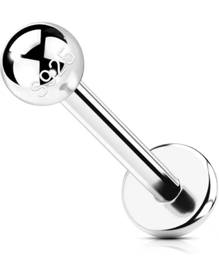 OUFER 16G Piercing Helix Argento 925 Lip Piercing Cartilage Earring 8 Mm Trago P - Immagine 1 di 4