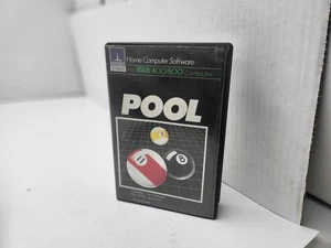TOURNAMENT & 8 BALL POOL GAME FOR ATARI 400/800 COMMODORE CIB #F46 - Picture 1 of 12