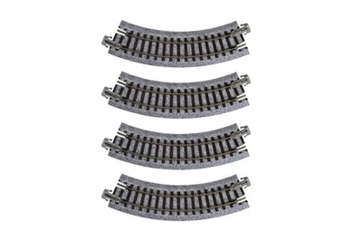 KATO N Gauge Unitrack Compact Curved Track, R117-45°, Set of 4, 20-176, Model Ra - Image 1 of 4