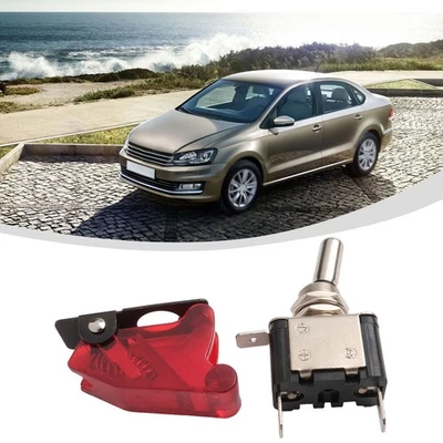 12V20A Automotive Car Boat Illuminated LED OnOFF Toggle Switch with Cover - Image 1 of 4