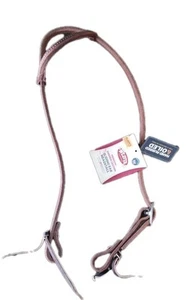 NEW Horse Headstall Sliding One Ear Adjustable Weaver 5/8"s Premium Leather NICE - Picture 1 of 9