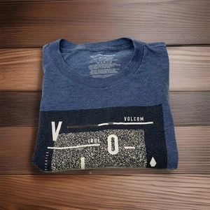 Volcom Youth Boys XL Extra Large Dark Blue Graphic Short Sleeve  T Shirt - Picture 1 of 10