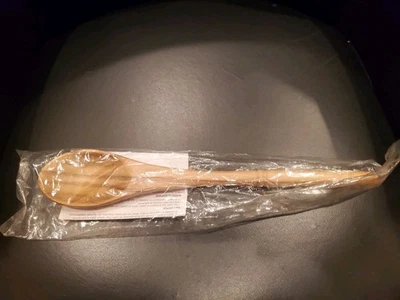 Pampered Chef Teak Wooden Spoon New in the package - Image 1 of 4