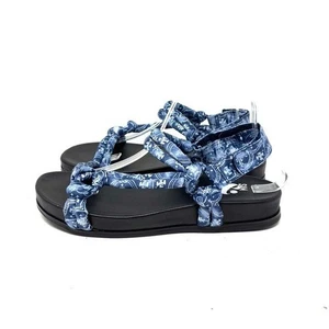 NEU Sam & Libby blau weiß Bandana Sandalen Damengröße 9 - Bild 1 von 7