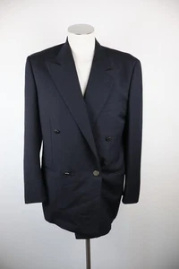 Trussardi Man Blazer Jacket Wool Size 48 Casual Vintage Double Breasted - Picture 1 of 10