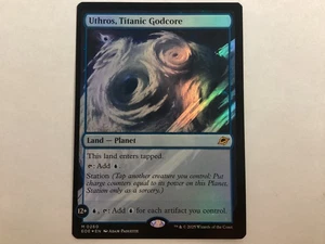 MTG Edge Of Eternities UTHROS, TITANIC GODCORE Foil LP (9569) Graded Power - Bild 1 von 2