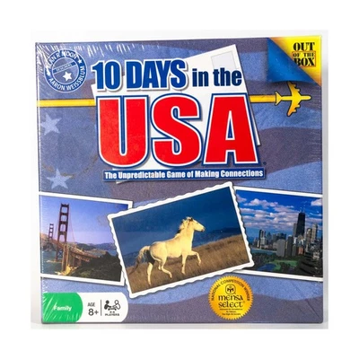 Out of the Box Boardgame 10 Days in the USA (1st Ed) Box VG+/NM - Image 1 of 2